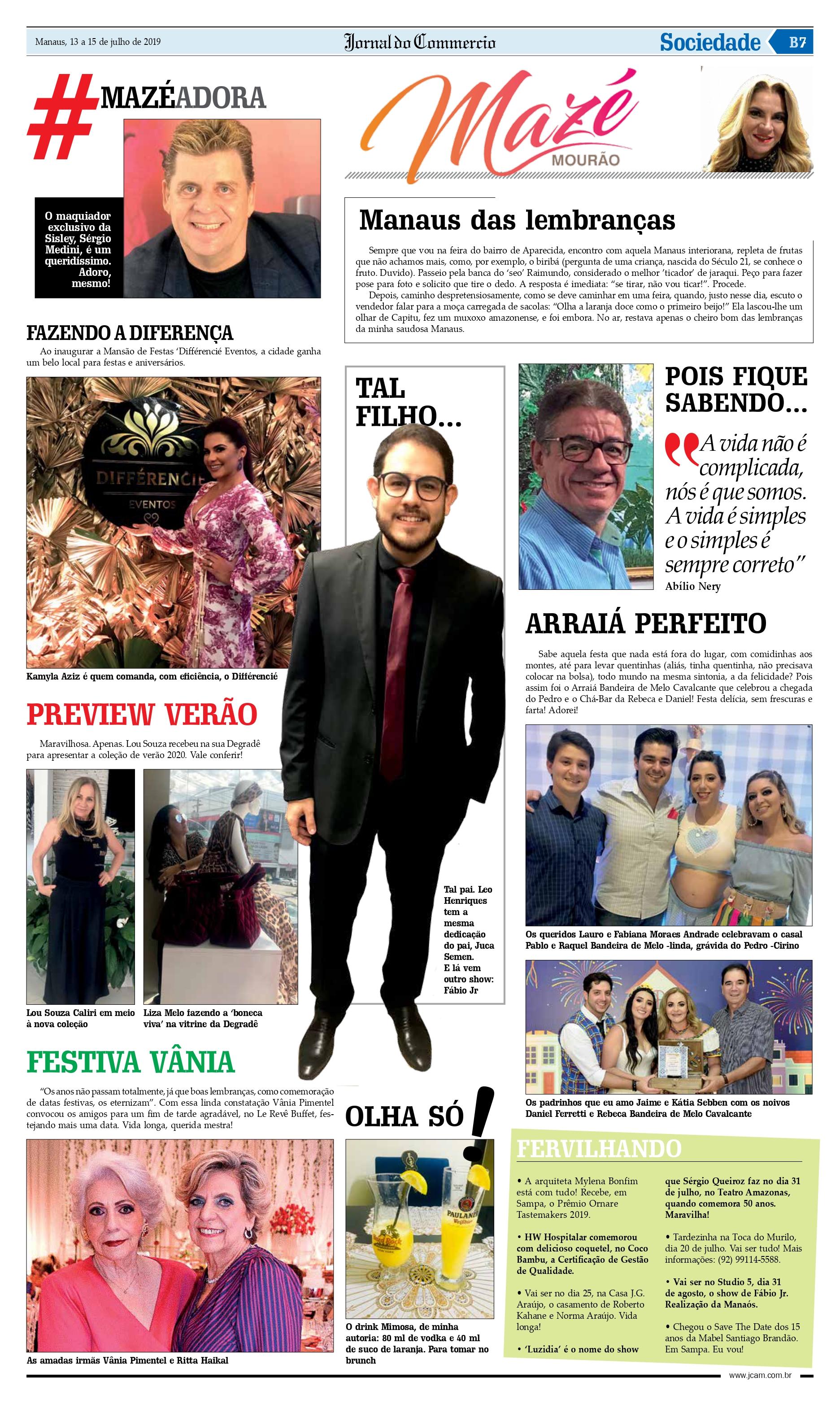 Mazé no Jornal do Commercio