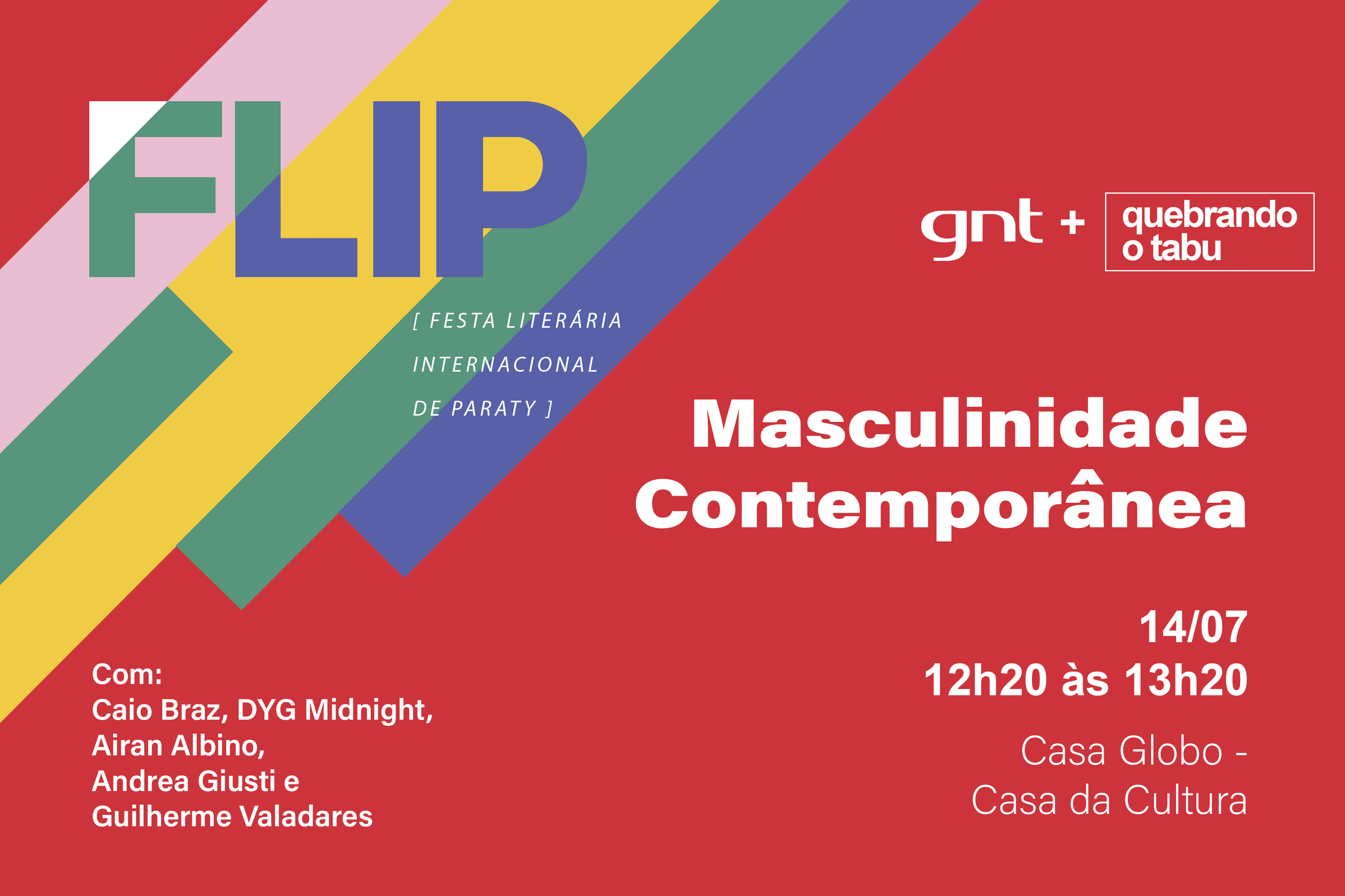 Quebrando o Tabu debate masculinidade contemporânea na FLIP