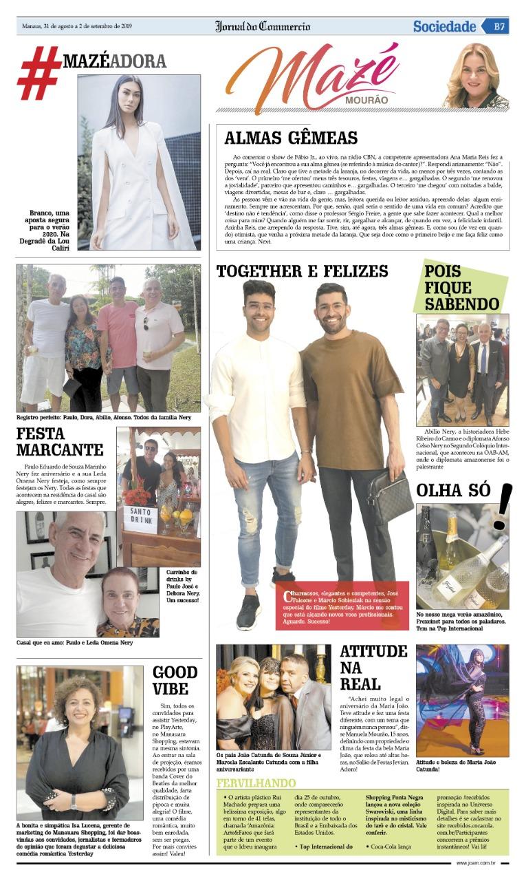 Coluna Social da Mazé Mourão - Jornal do Commerci