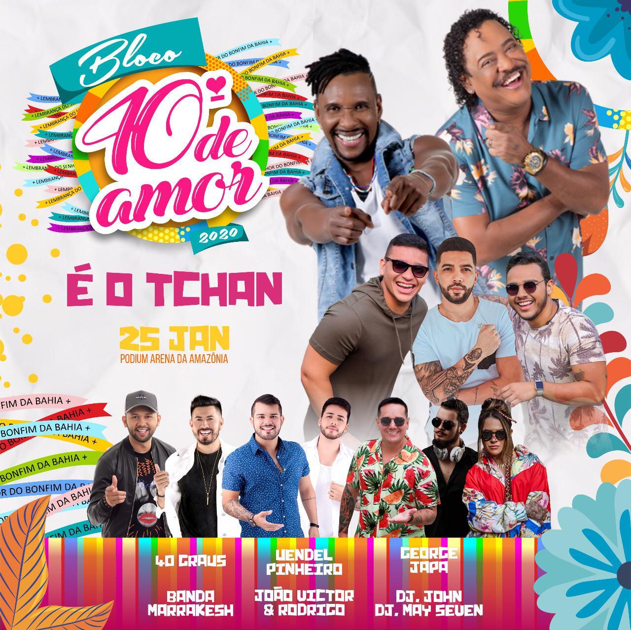 Bloco 40° de amor bem vindo a Salvador