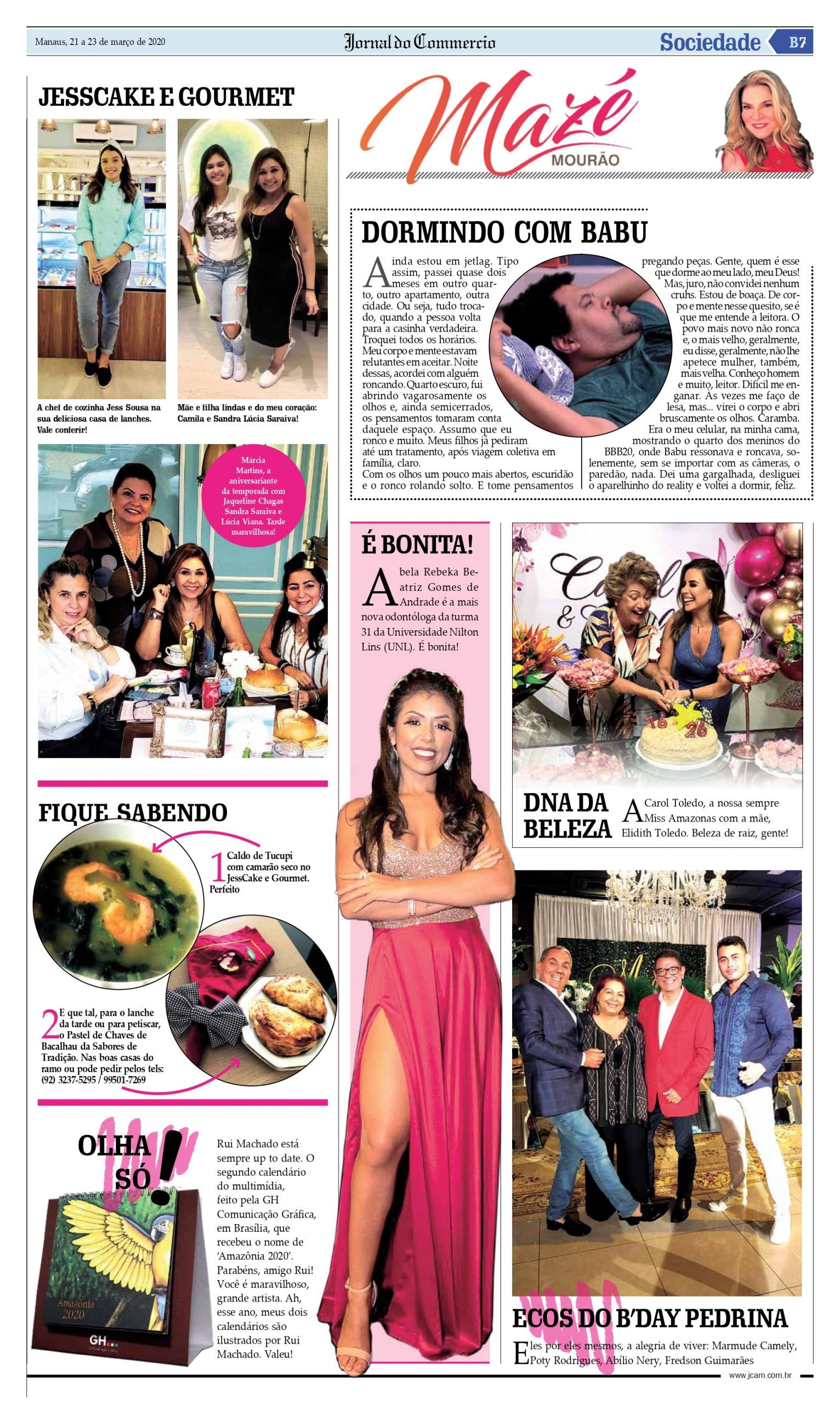 Coluna Social por Mazé Mourão - Jornal do Commercio