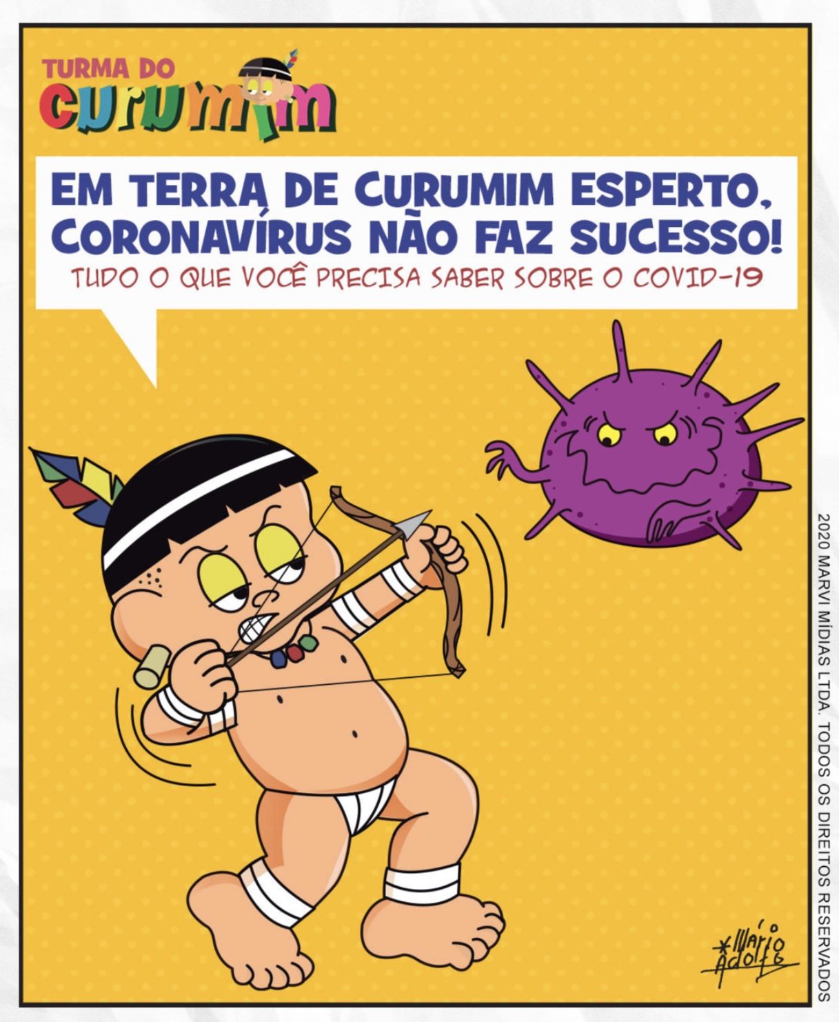 Turma do Curumim no combate ao Novo Coronavírus