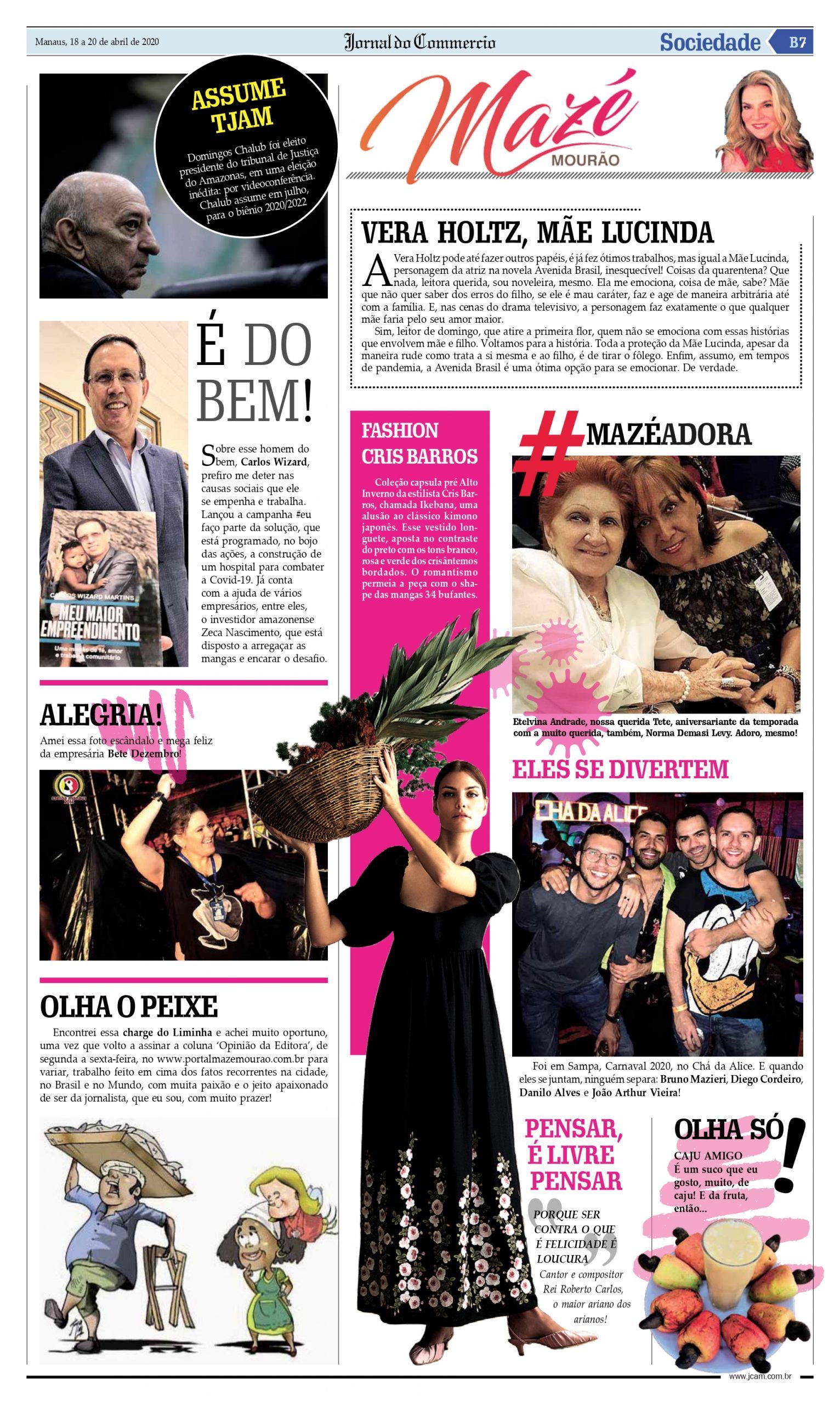 Coluna Social por Mazé Mourão - Jornal do Commercio