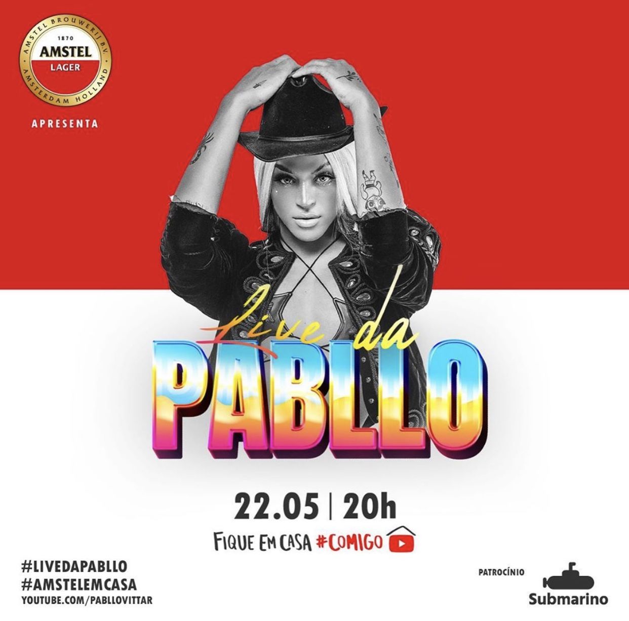 Pabllo Vittar fará live com tema festa do pijama: 'Saudades de cantar'