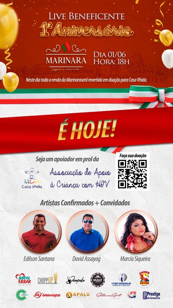 Edilson Santana, David Assayag e Márcia Siqueira participam de live em prol da Casa Vhida