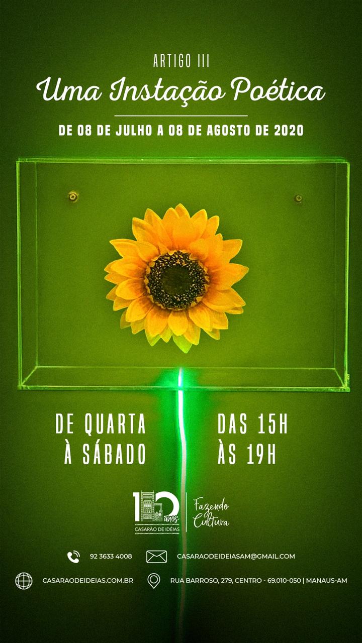 Casarão de Idéias realiza instalação poética inspirada em poema de Thiago de Mello