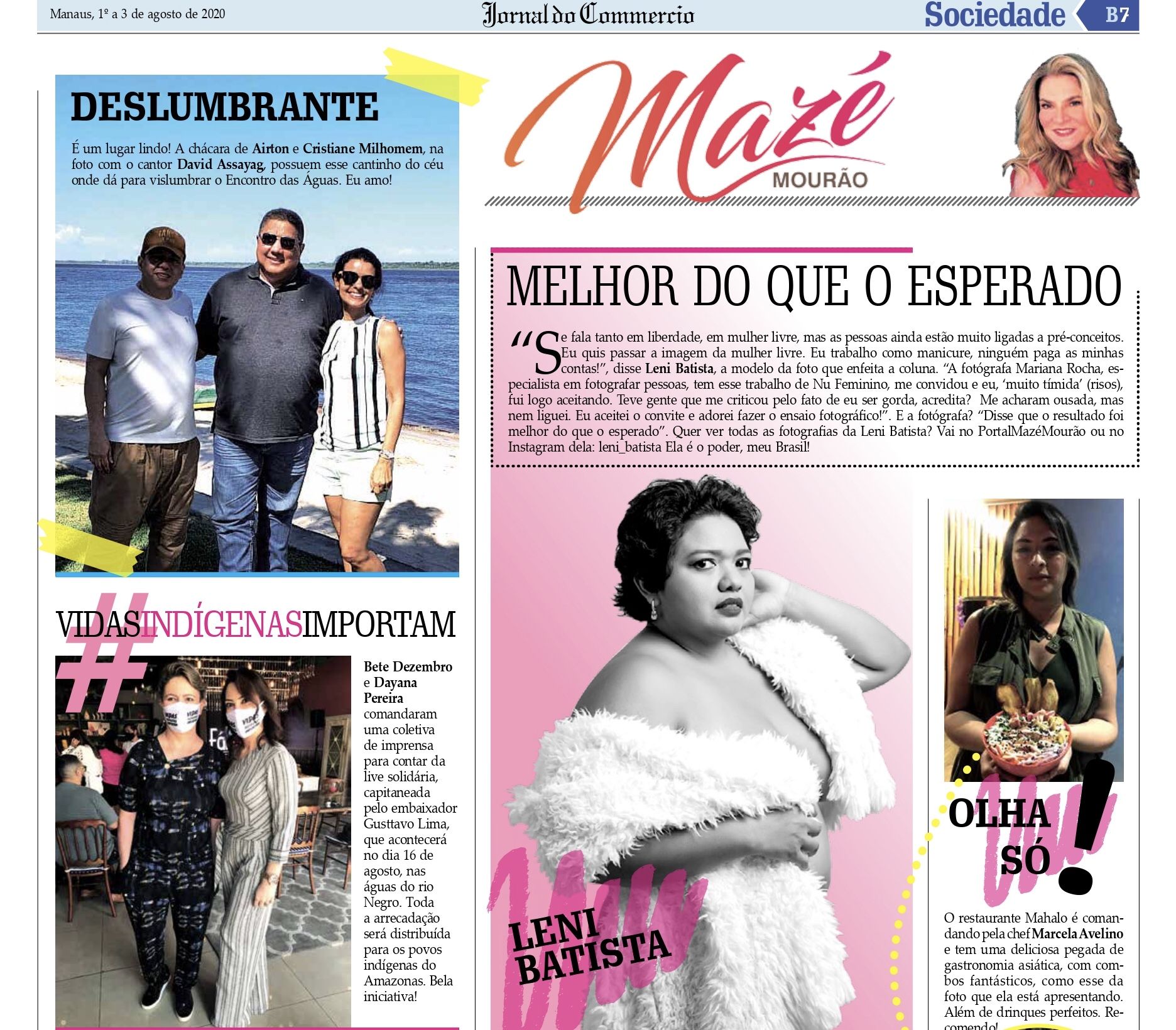 Coluna Social por Mazé Mourão - Jornal do Commercio