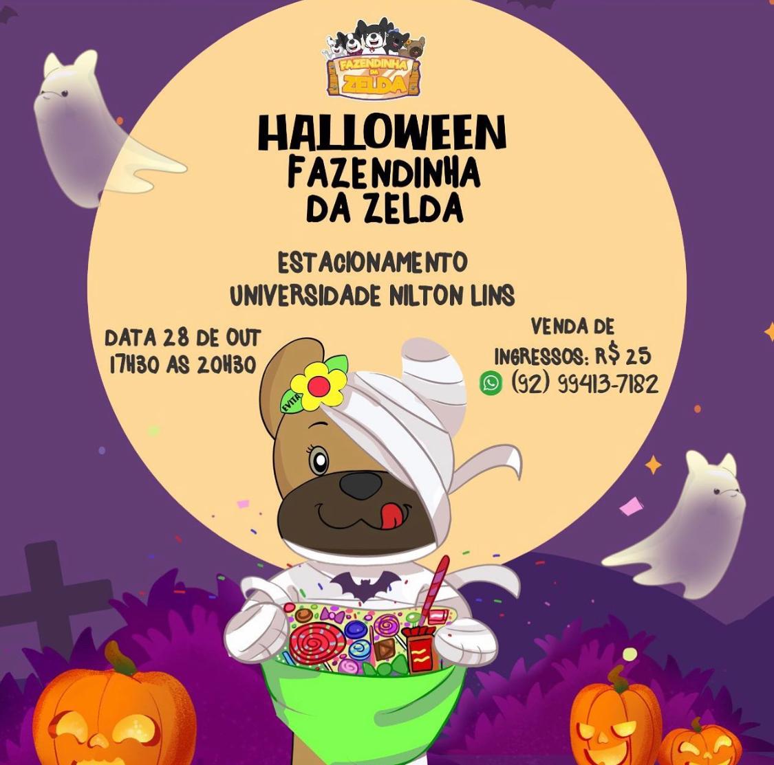 Halloween da Fazendinha da Zelda terá muita música e diversão