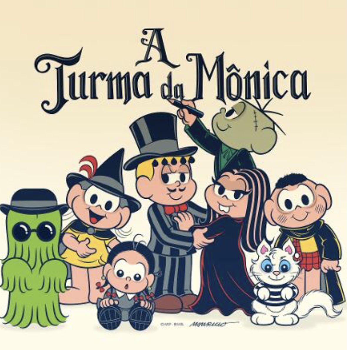Personagens da 'Turma da Mônica' entram no clima do Halloween