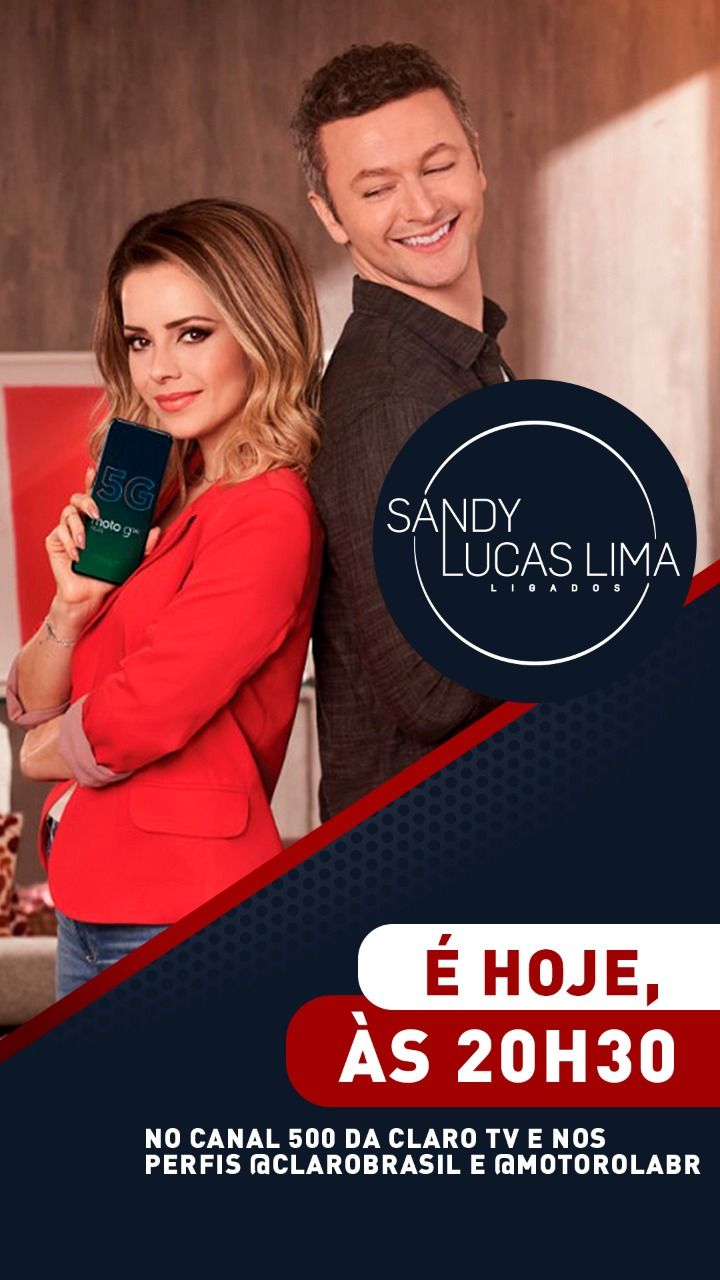 A Claro e a Motorola realizam hoje um show exclusivo com a Sandy e Lucas Lima