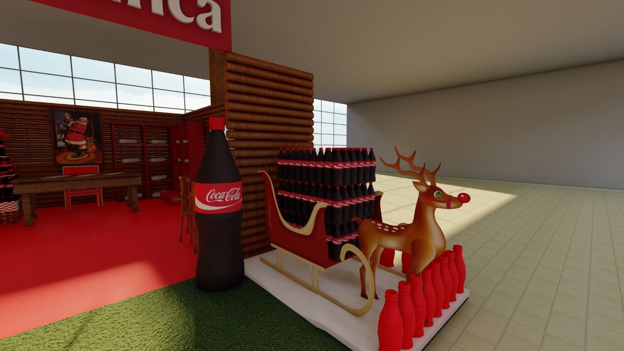 Exposição instagramável de Natal da Coca-Cola é atração exclusiva no Sumaúma Park Shopping