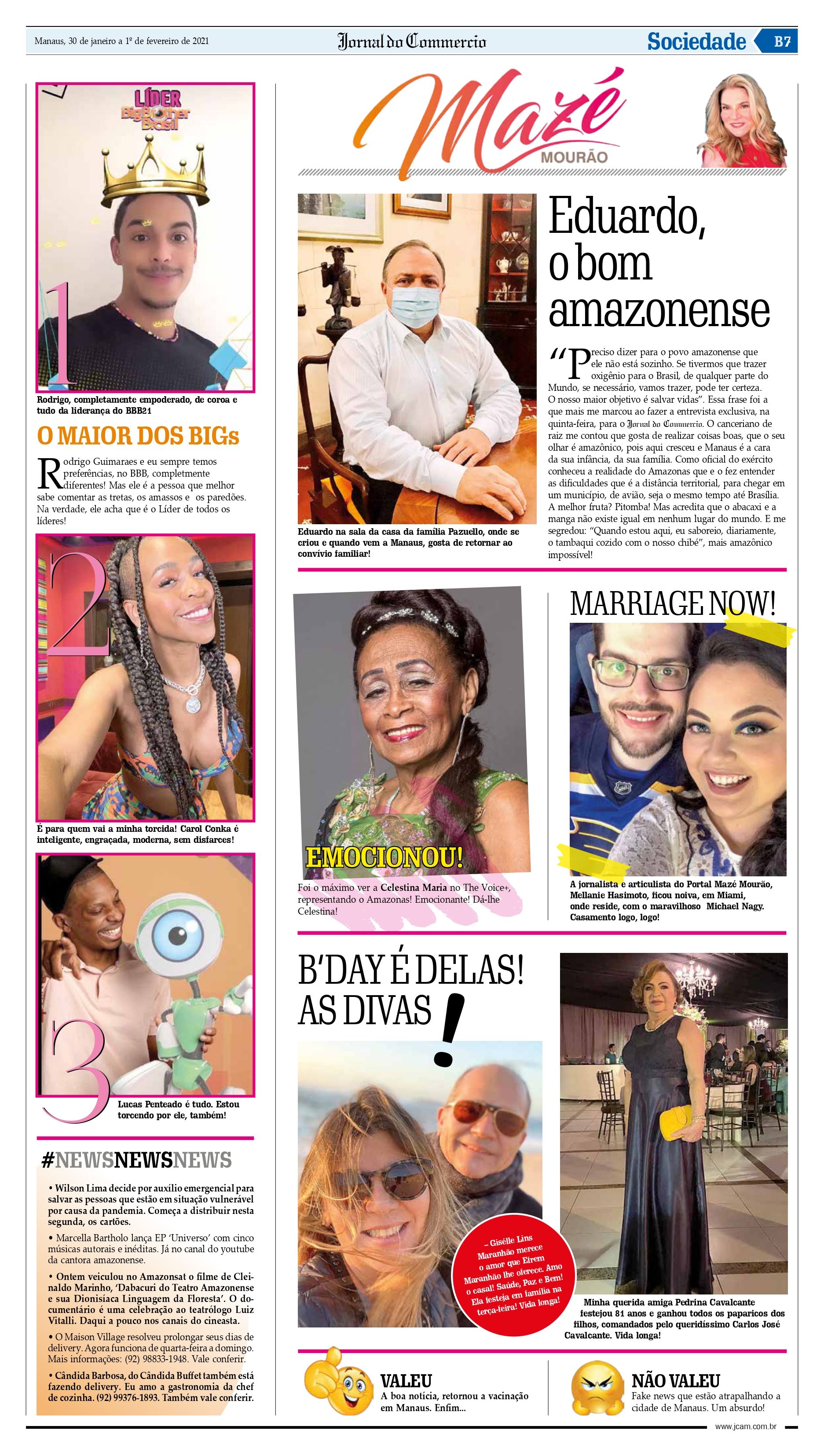 Coluna MZM de domingo no Jornal do Commercio