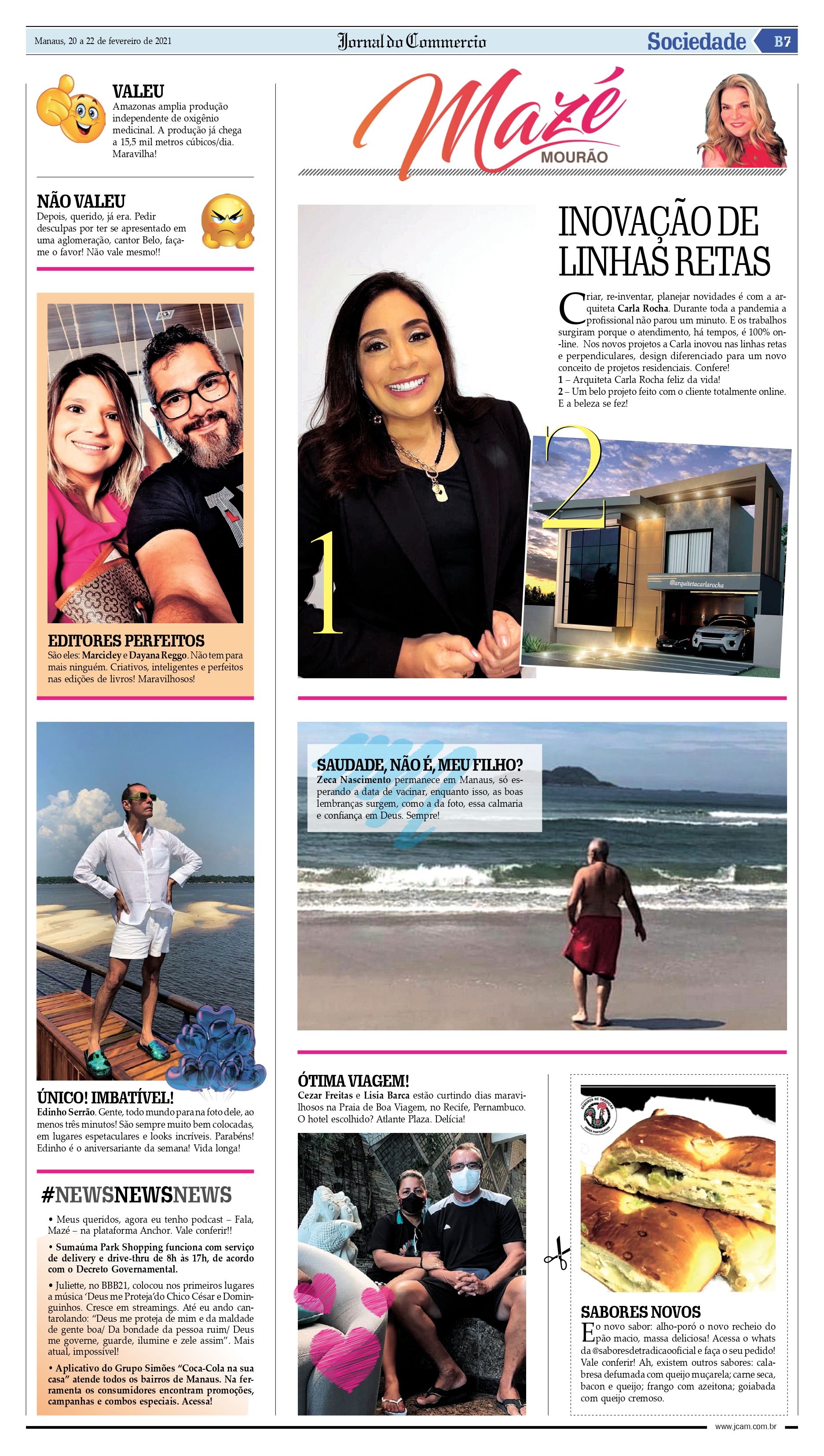 Coluna MZM de domingo no Jornal do Commercio