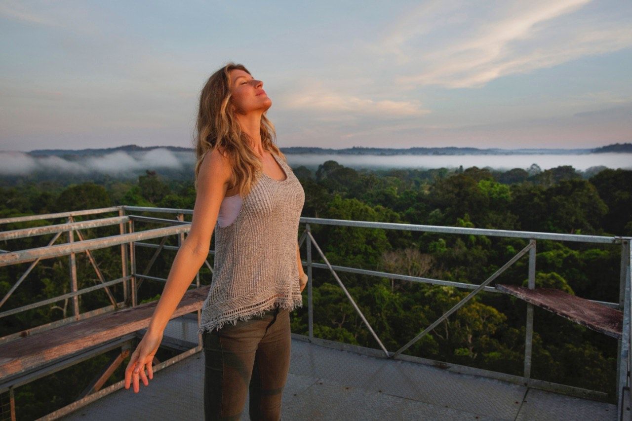 Gisele Bündchen é a nova embaixadora da Natura, na Amazônia
