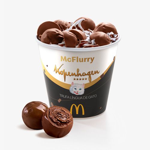 Novo McFlurry Kopenhagen Trufa Língua de Gato chega para surpreender