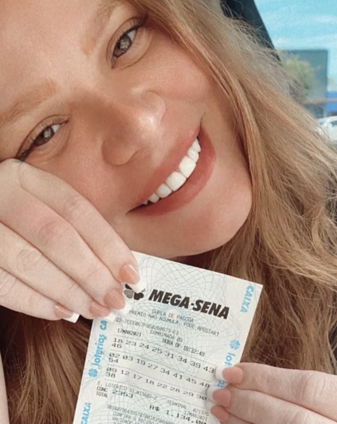 Paulinha Leite ganha pela 47ª vez na loteria