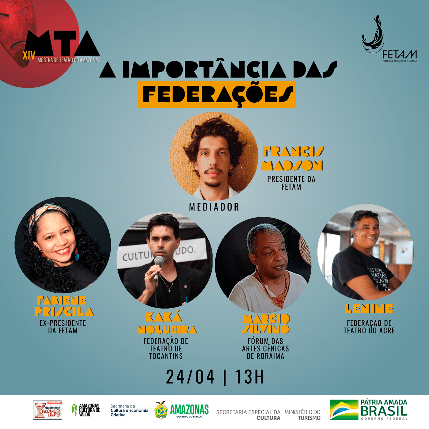 “A Importância das Federações” tema de Roda de Conversa da mostra de teatro da FETAM