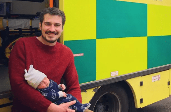 Filho de Pedro Vedova nasce em ambulância: "Foi surreal"