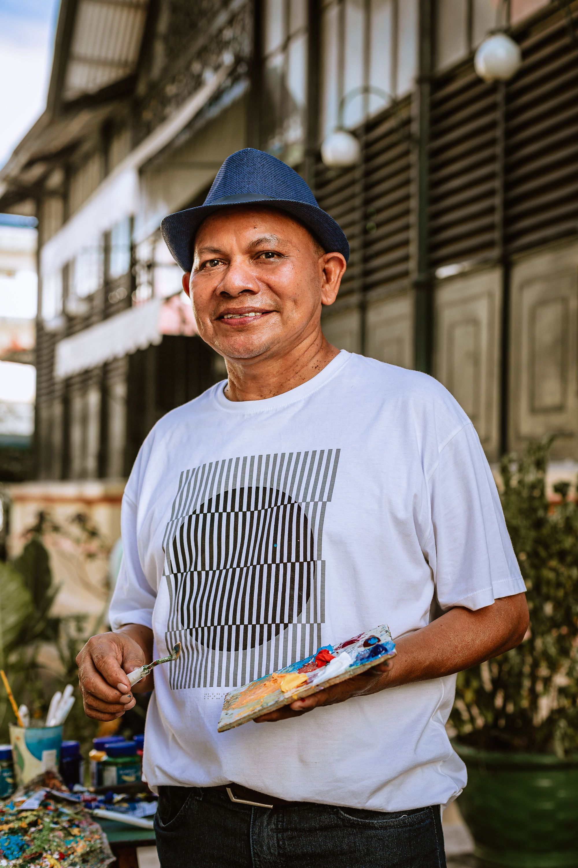 Manart lança estampa inspirada na obra ‘Karajá’ de Rubens Belém