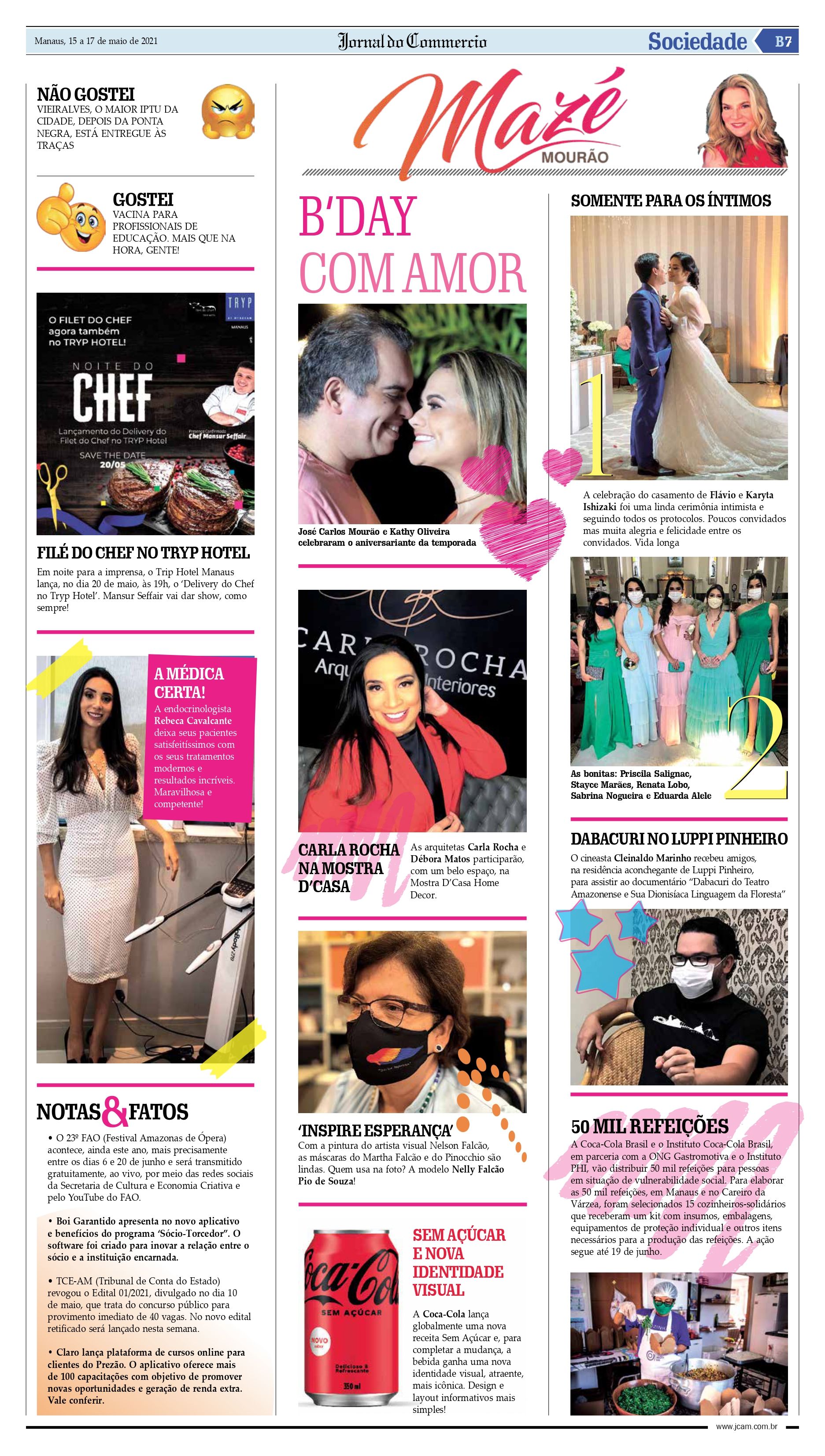 Coluna MZM de domingo no Jornal do Commercio