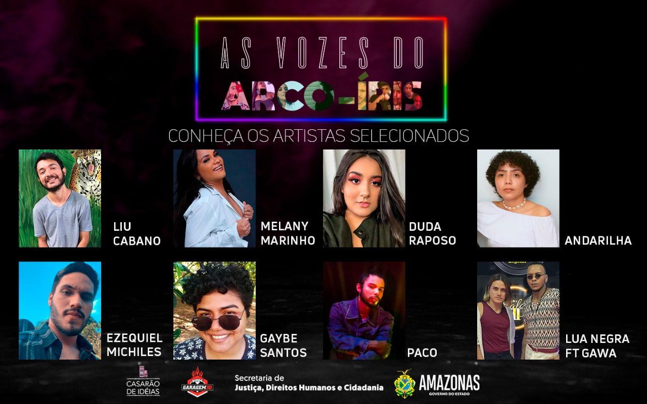 Sejusc divulga artistas LGBTs da música selecionados para projeto ‘As Vozes do Arco-Íris’