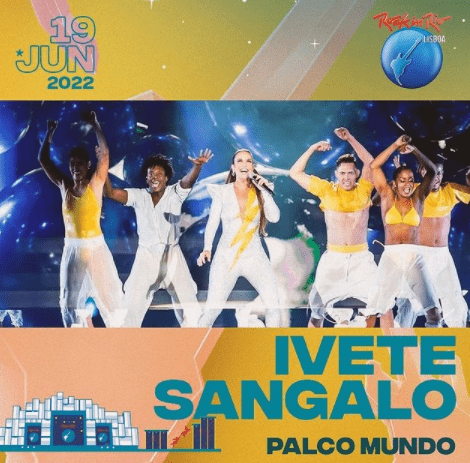 Ivete Sangalo terá show no palco principal do Rock in Rio Lisboa, em 2022