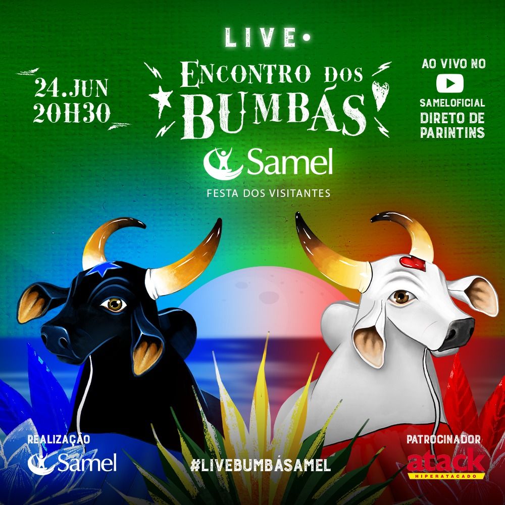 Live “Encontro dos Bumbás: Festa dos Visitantes”, da Samel, traz a magia do Festival de Parintins