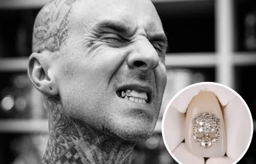 Travis Barker coloca diamante no dente de R$ 41 mil