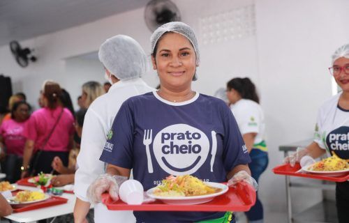 Wilson Lima inaugura restaurante popular Prato Cheio no Parque Mauá