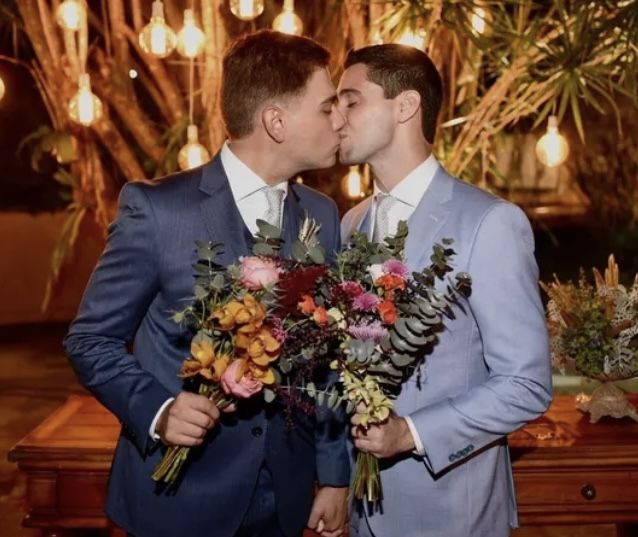 Erick Rianelli e Pedro Figueiredo abrem álbum de casamento