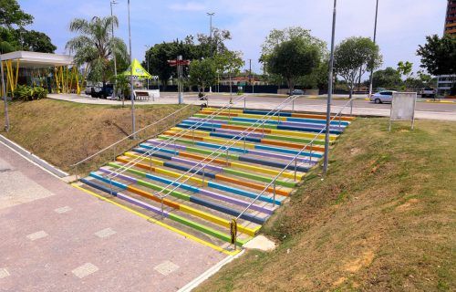 Ponta Negra ganha escadaria instagramável