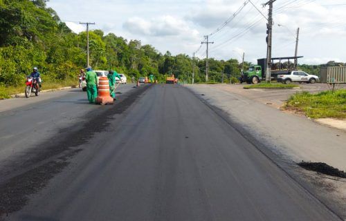 Iranduba: Governo AM avança com a obra de pavimentação da Rodovia