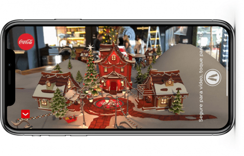 Aplicativo de Natal da Coca-Cola leva usuário para a ceia do Papai Noel