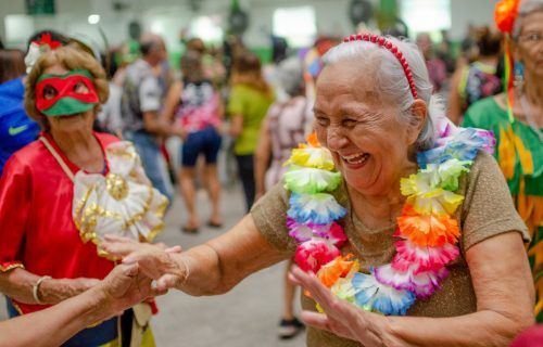 1º grito de Carnaval de pessoas idosas assistidas pela Sejusc