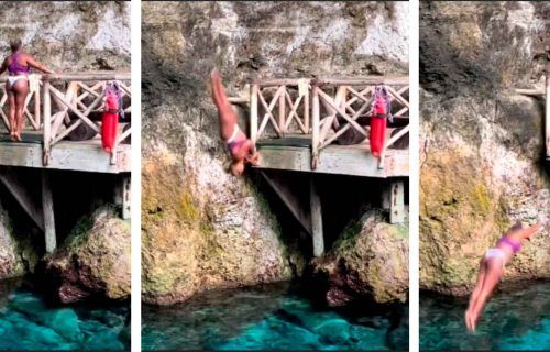 Daiane dos Santos faz 'pirueta estendida' durante férias em Punta Cana