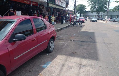 Ageman notifica Zona Azul por irregularidade na sinalização de vagas em áreas do centro de Manaus