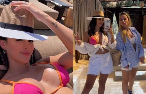 Bruna Biancardi curte a Grécia com amiga