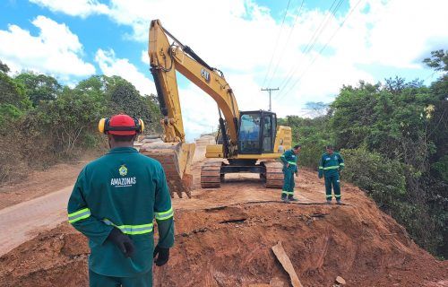 Governo do Amazonas executa obras de pavimentação da Rodovia AM-453, em Manacapuru
