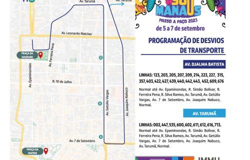 Programação especial de transporte para #SouManaus Passo a Paço