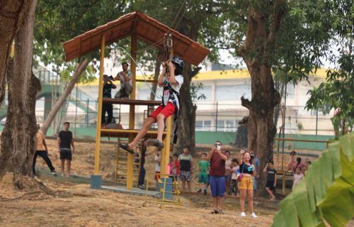 Em muita diversão, o Dia das Crianças é comemorado no parque Cidade das Crianças
