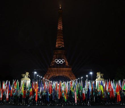 general-view-as-flags-of-participating-countries-are-carried-during-the-opening-ceremony