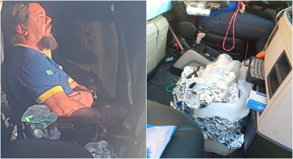 imagens-da-pm-mostram-artefatos-dentro-da-carreta-que-esta-atravessada-no-rodoanel