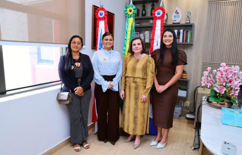 Presidente do TCE-AM recebe bancada feminina de Barcelos