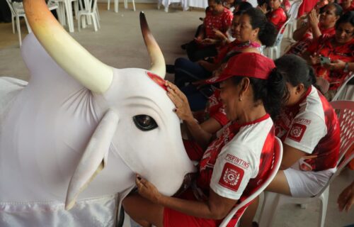 Social do Boi Bumbá Garantido promove ação “Mães Vermelhas” na Cidade Garantido