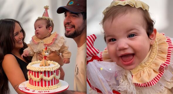 Rafa Kalimann e Nattan comemoram mêsversário de Zuza