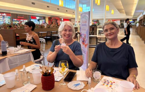 Shopping Ponta Negra promove oficina de pintura em vasos e bingo de plantas