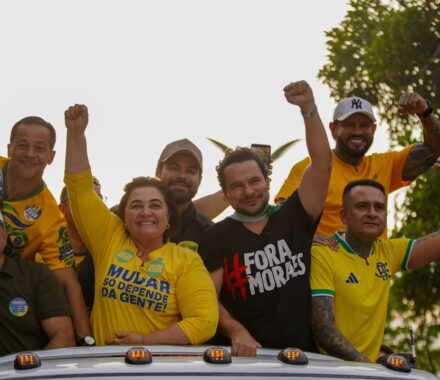 Professora Maria encerra campanha do 1º turno com ‘Motocarreata da Vitória’