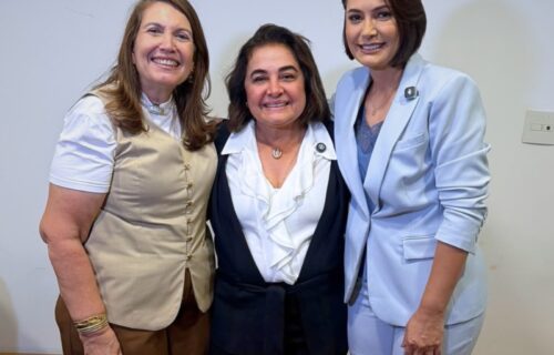 'No dia 25, é Maria do Carmo governadora', diz Michelle Bolsonaro ao mobilizar eleitores