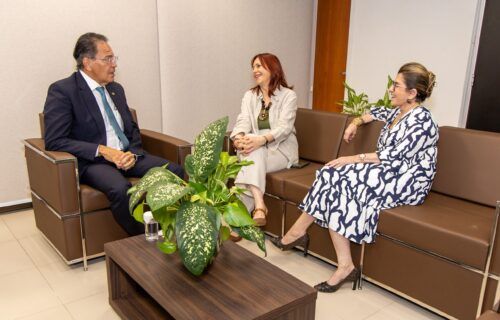 Vice-presidente do STJ, ministro Mauro Campbell visita o TRE-AM e manifesta solidariedade à instituição
